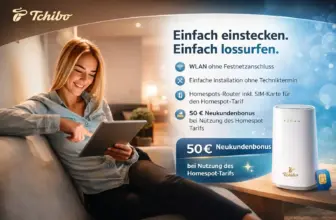 Tchibo Mobil Homespot: 100–300 GB 5G ohne Vertragsbindung
