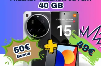 📱 Xiaomi 15 Ultra: 40GB Telekom eff. -19€