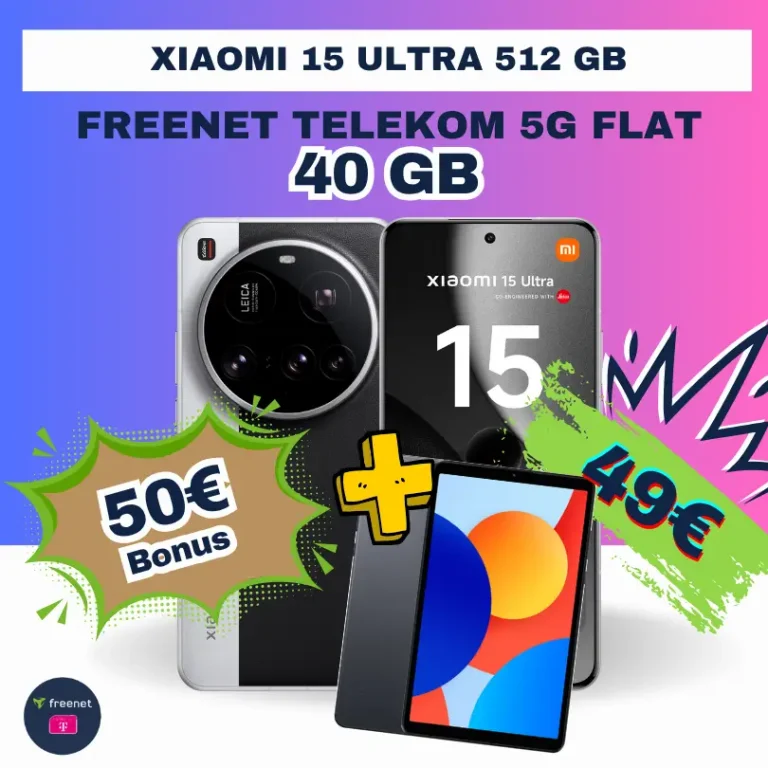 📱 Xiaomi 15 Ultra: 40GB Telekom eff. -19€