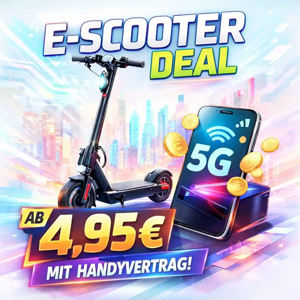 E-Scooter mit Vertrag ab 4,95 € 🛴 TOP Dealz im Preisvergleich