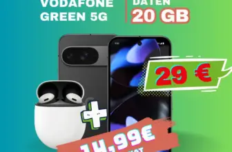 📱 Pixel 9 für 29€ + 20GB Vodafone 14,99€ = 175€ sparen!