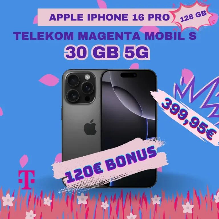 iPhone 16 Pro + Telekom 30GB für nur 12,70€/mtl. 📱🔥