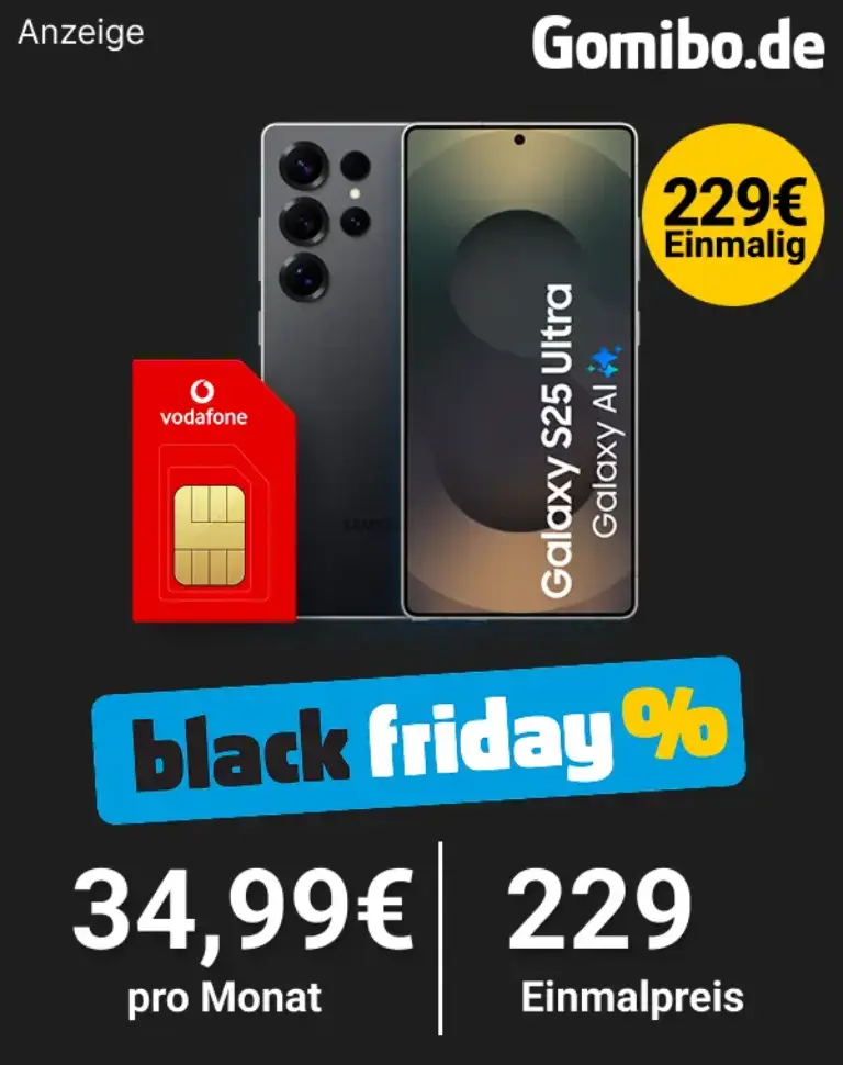 🔥 Galaxy S25 Ultra + Vodafone Unlimited ab 29,99€ Deal