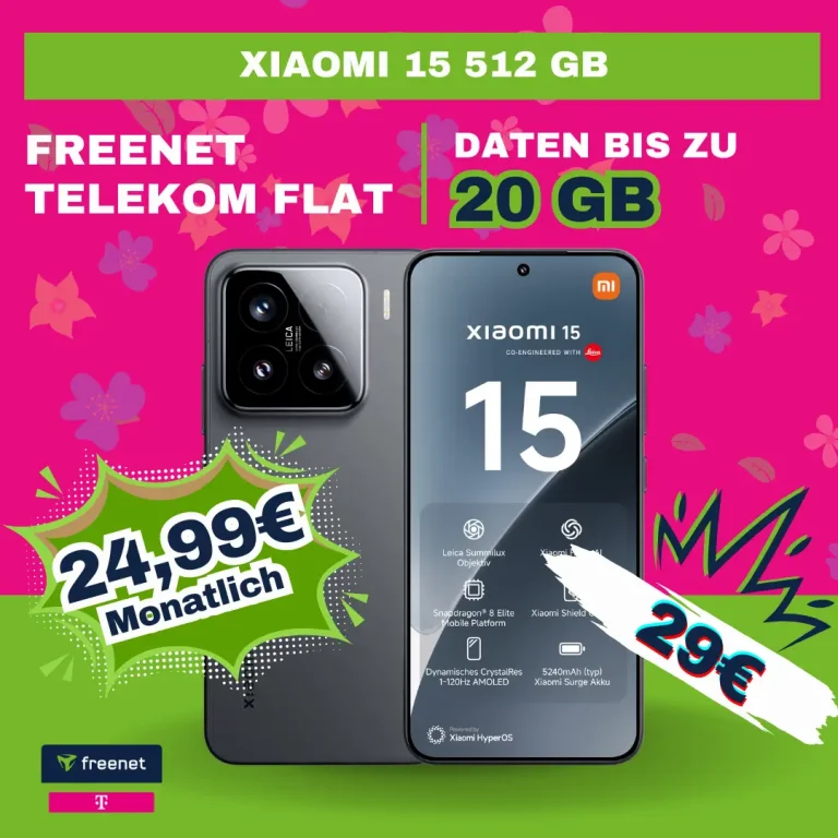 📱 Xiaomi 15: 24,99€ im Telekom-Netz | -7,08€ effektiv