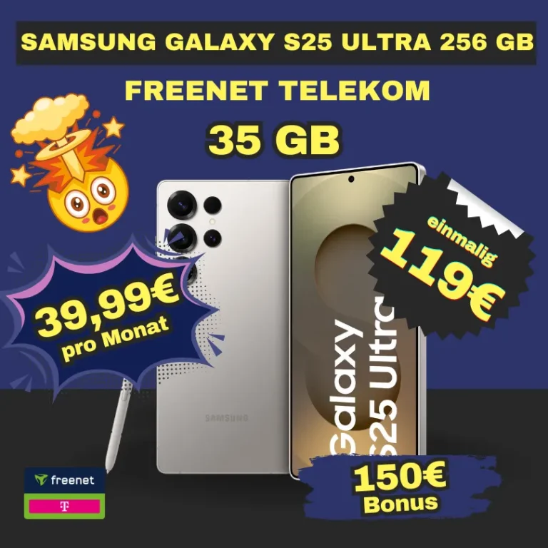📱 Galaxy S25 Ultra 39,99€ mtl + eff. 3,28€ | 35GB Telekom
