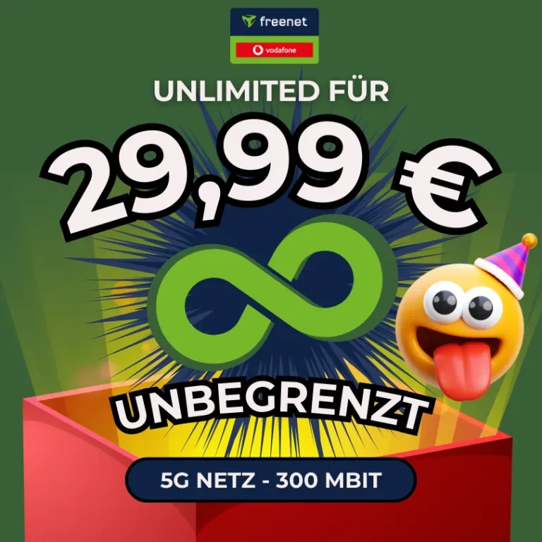 📱 Vodafone Unlimited 29,99€ | 100GB + 5G Netz