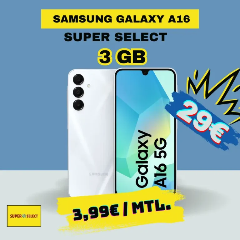 Galaxy A16 nur 3,99€ | 3GB O2 | Eff. 0,07€ 🔥📱