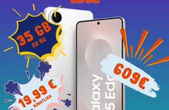 🔥 Galaxy S25 Edge + O₂ 35GB: eff. -6,22€ mtl! ⚡