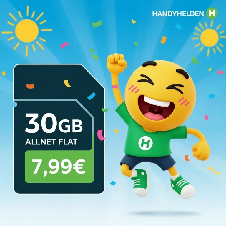 📱 30GB Vodafone 7,99€ Handyhelden Tarif Deal