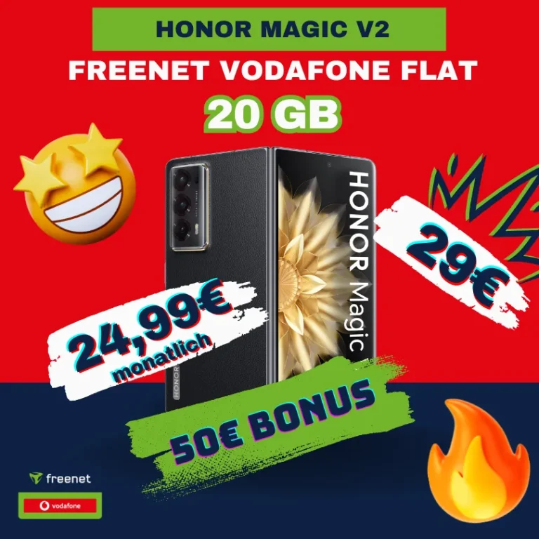 🔥 Honor Magic V2 + 20GB Vodafone | -9,76€ effektiv