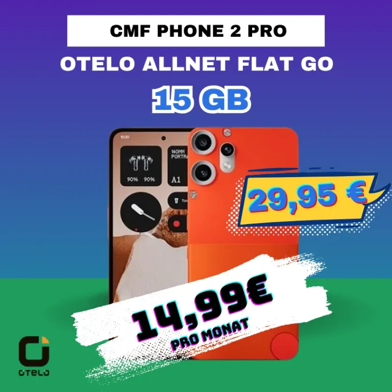 📱 CMF Phone 2 Pro: 15GB Vodafone ab 14,99€ - 7,58€ eff.