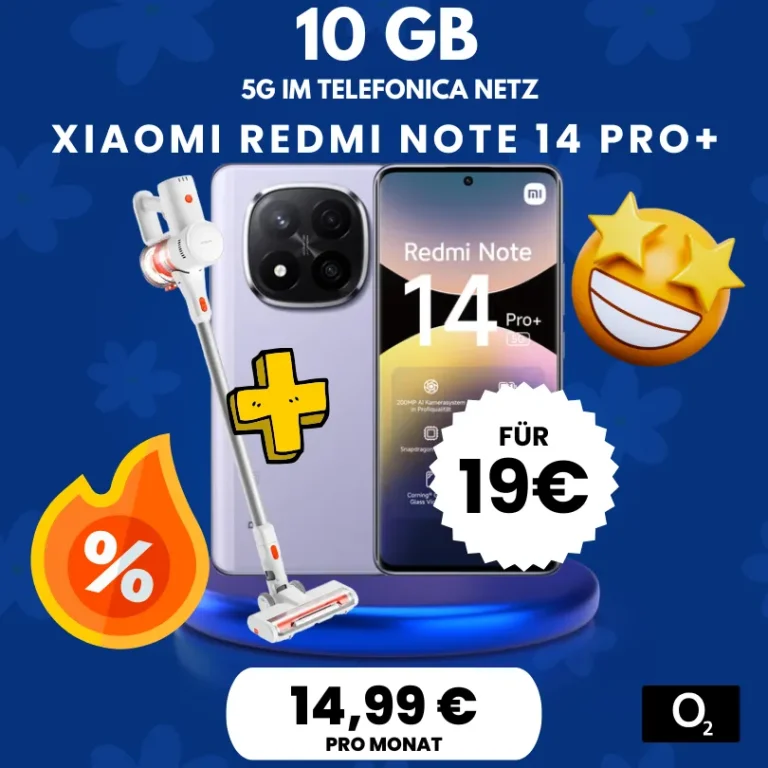 📱 Redmi Note 14 Pro+ 10GB O₂ 14,99€ eff. -0,64€