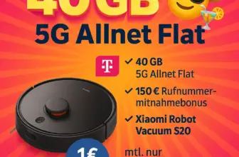 🔥 Xiaomi Saugroboter + 40GB Telekom nur 14,99€
