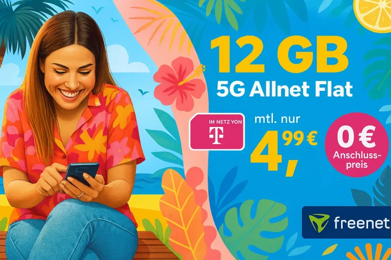 📱 Telekom 5G: 12GB für 4,99€ – Effektiv 4,99€/Monat