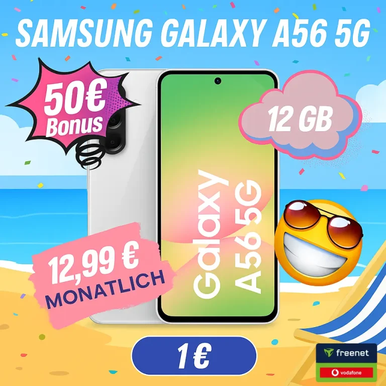 Samsung Galaxy A56 📱 12GB Vodafone 12,99€ eff. -3,80€