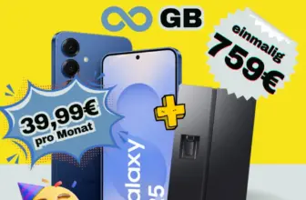 Galaxy S25 + Unlimited + Kühlschrank | -25€/M O₂