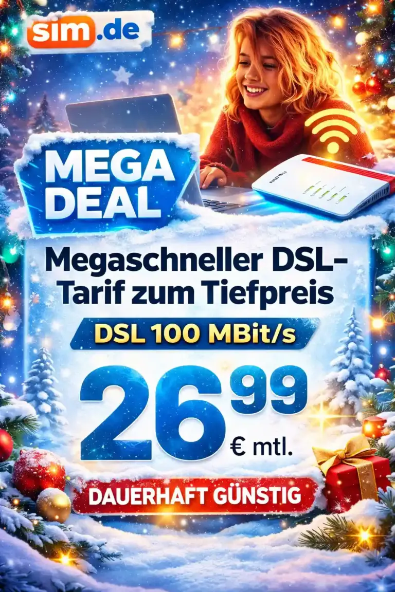 sim.de DSL Angebote 🌐 Internet ab 19,99 €/Monat
