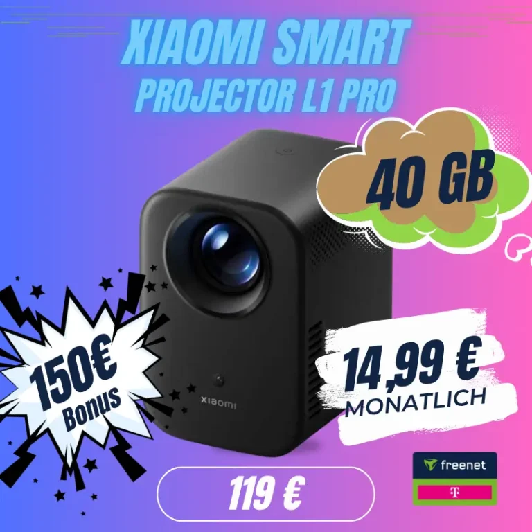 📱 freenet: 40GB Telekom 14,99€ + Beamer (eff. 2,86€)