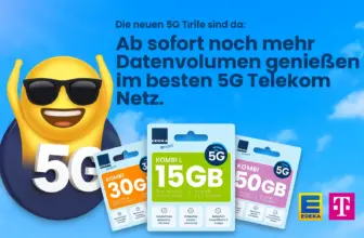 📱 EDEKA smart: 15GB 5G für 9,95€ | Telekom-Netz Prepaid
