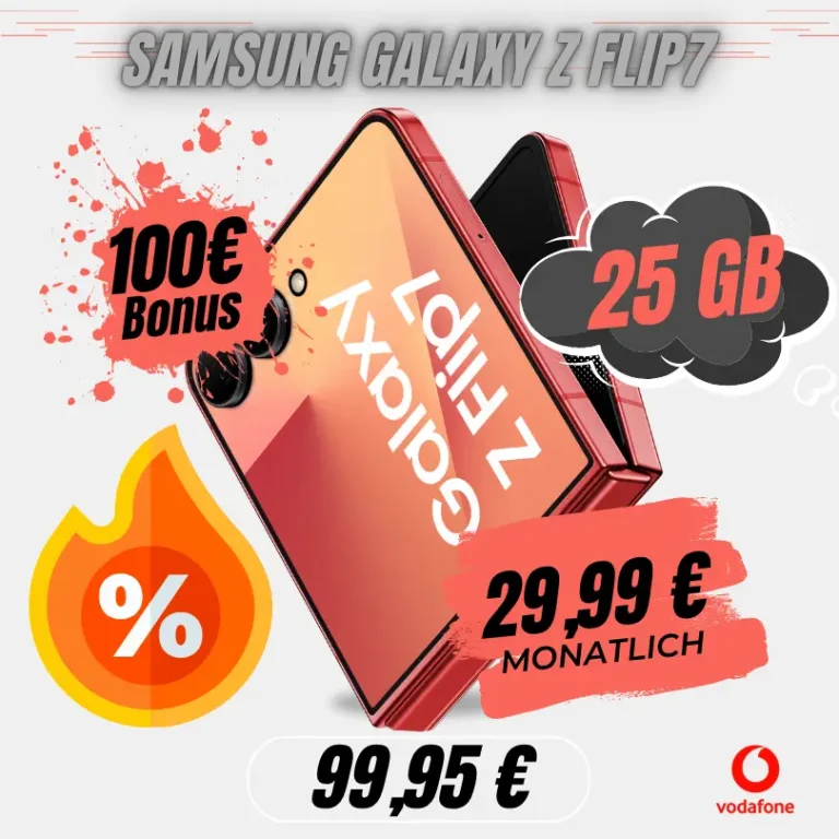 Galaxy Z Flip 7 29,99€ 25GB Vodafone eff. -18€ 📱✨