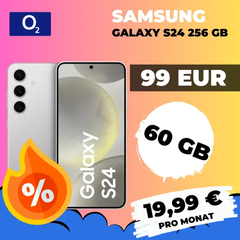 📱 Galaxy S24 256 GB: 60GB für 19,99€ | eff. 3,70€/Monat