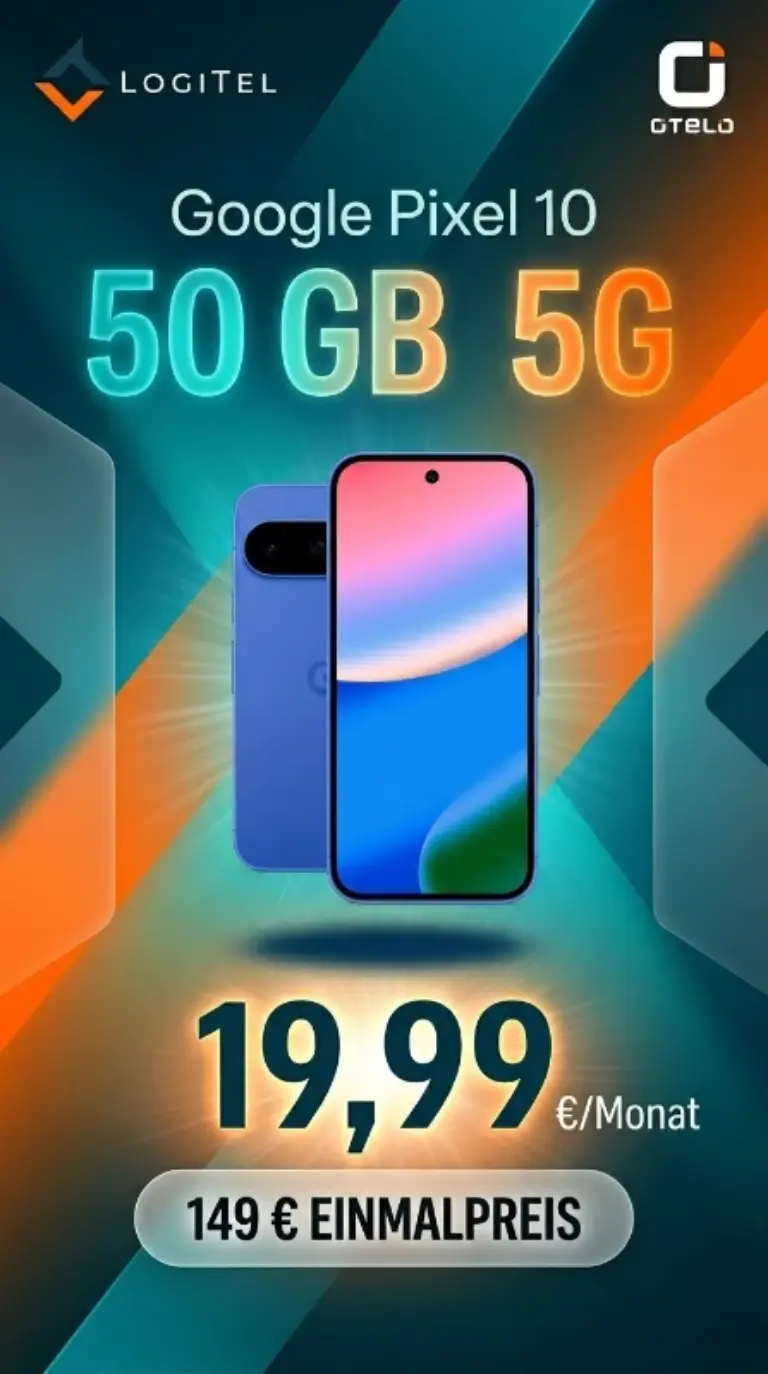 Google Pixel 10 + otelo 50 GB 5G ab eff. 3,99 €/Mo. | Vodafone-Netz