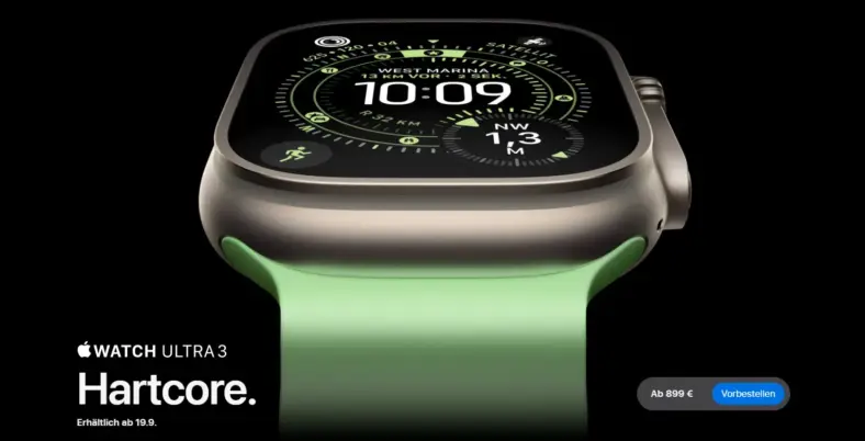 Apple Watch Ultra 3 für 779.95 EUR mit HIGH Mobile 5G 25 GB