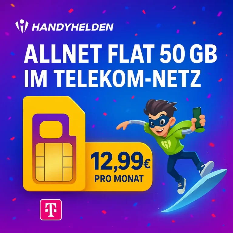 📱 50GB Telekom nur 12,99€! Handyhelden Deal
