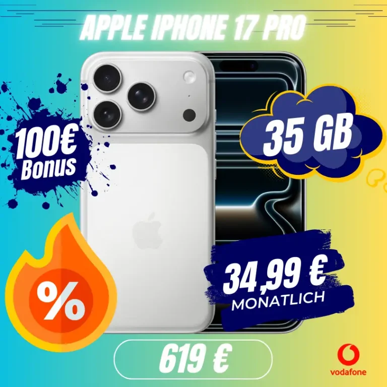 iPhone 17 Pro Vodafone Smart: 35GB für 34,99€
