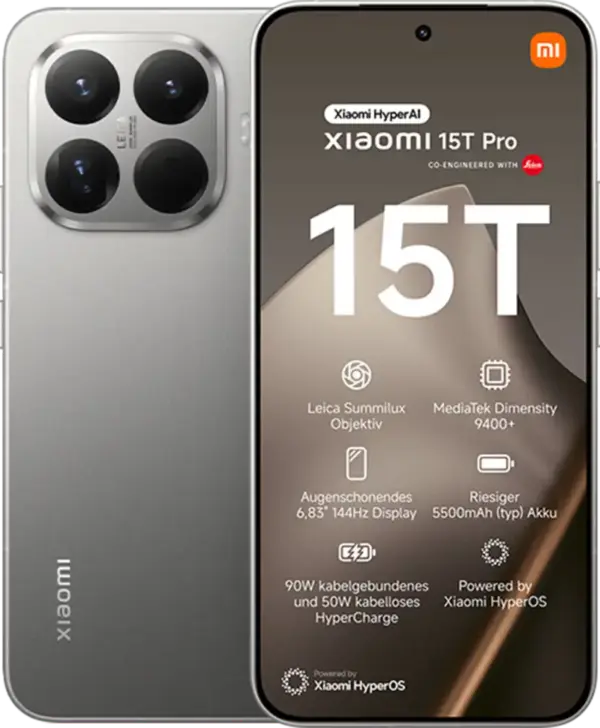 Xiaomi 15T Pro 1 TB für 689.00 EUR mit congstar Allnet Flat XS 5G 10 GB