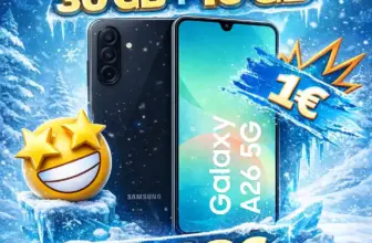 📱 Samsung Galaxy A26 5G für 1 € + 30 GB nur 12,99 €/Monat