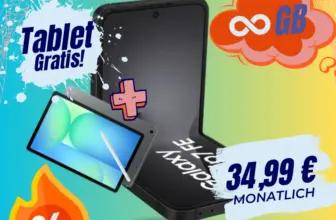 Galaxy Z Flip7 FE + Tablet: 1€ + o2 Unlimited | -2,05€