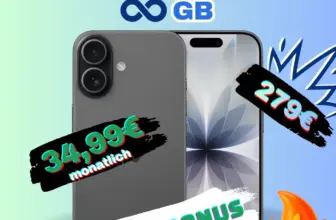 iPhone 17 + o2 Unlimited ab 2,11€ eff. + 150€ Bonus 🎁