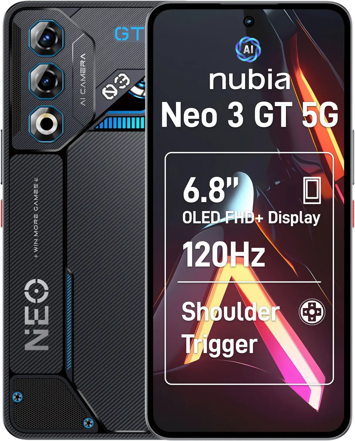 Nubia Neo 3 GT 256 GB für 229.00 EUR mit congstar Allnet Flat XS 5G 10 GB