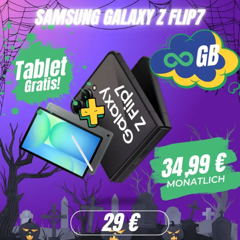 Galaxy Z Flip 7 für 29€ + o2 Unlimited Max eff. -8€ 📱
