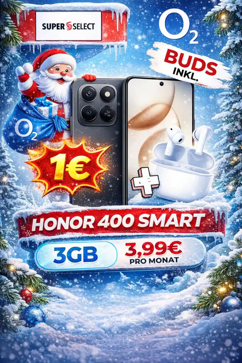 Honor 400 Smart für 9.99 EUR mit freenet Vodafone Allnet Flat 5G Rabatt 5 GB