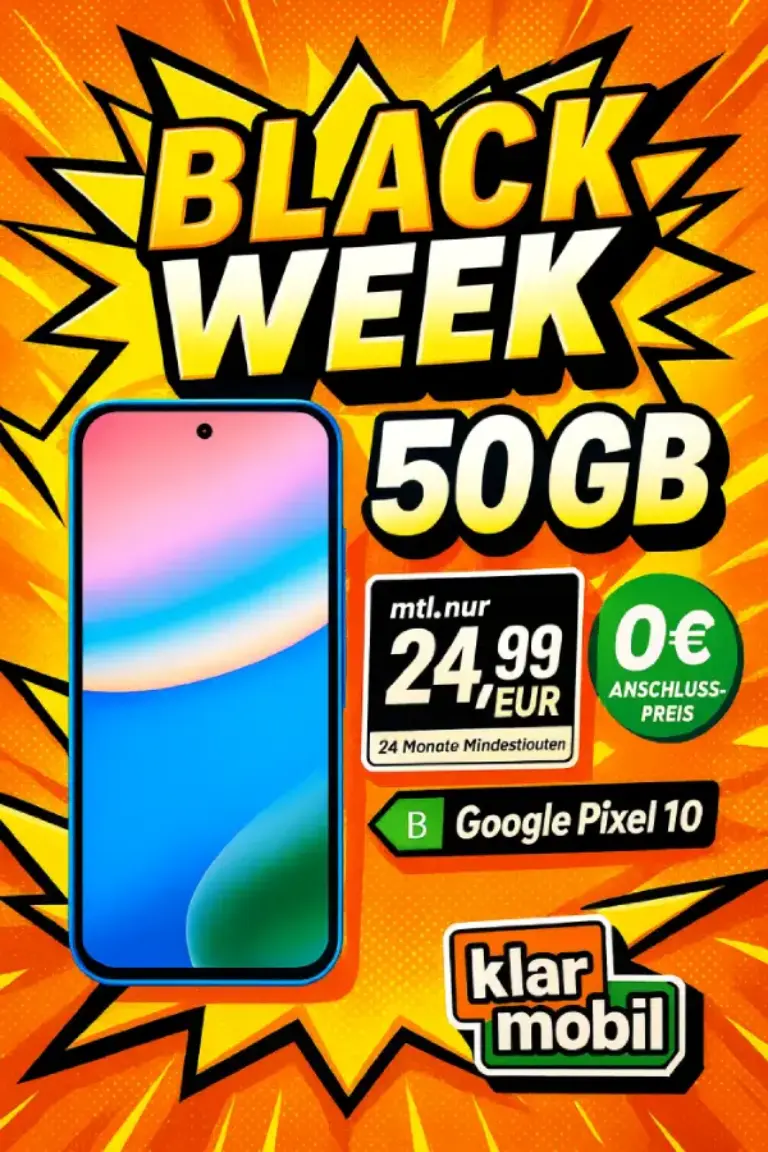 📱 klarmobil Black Week | iPhone & Pixel | Vodafone 🔥