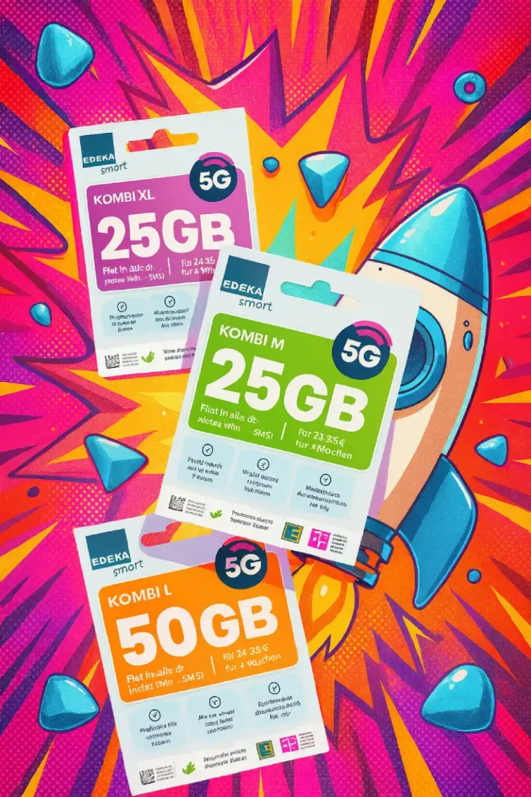 EDEKA smart Kombi: Mehr Daten ab 9,95 € ✔️ 5G Telekom-Netz
