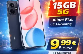 📱 Honor 400 für 1 € + 15 GB Allnet-Flat ab 9,99 €/Mon.