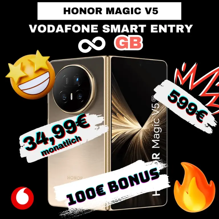 📱 Honor Magic V5 + Vodafone Unlimited | 34,99€ mtl. 🔥