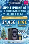 iPhone 16 + Telekom Magenta M 🔥 Effektiv nur 2,41 €/Mon.!