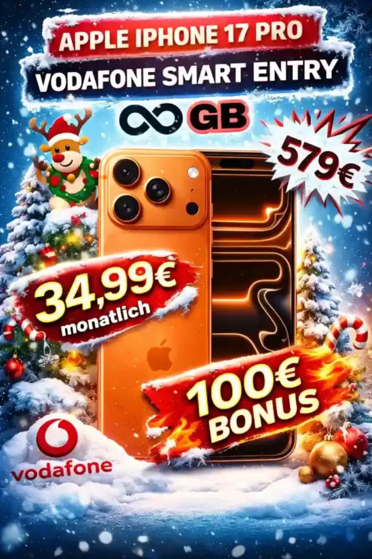 🔥🔥 iPhone 17 Pro + Vodafone Unlimited ab eff -1,89 €