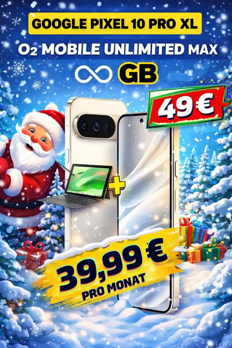 📱 Pixel 10 Pro XL Bundle: eff. -17€/Monat mit 412€ Ersparnis