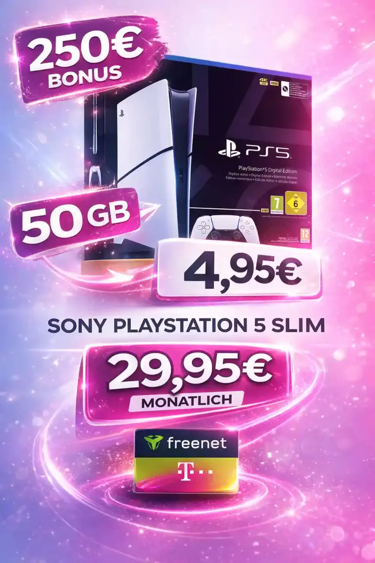 🎮 PS5 + 50 GB Telekom für 1,03€! | inkl. 250€ Bonus 🔥