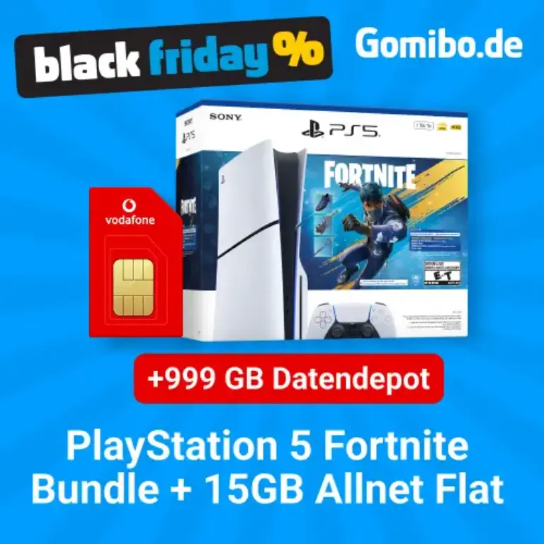 🎮 PlayStation 5 + Fortnite + Vodafone 999 GB | ab 24,99 €