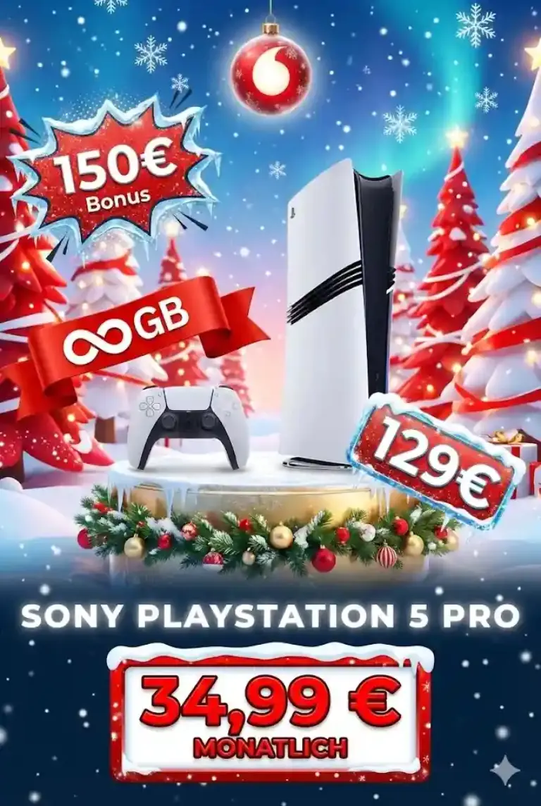 🎮 PS5 Pro mit Vodafone Unlimited 5G ab 2,24€ eff. mtl.