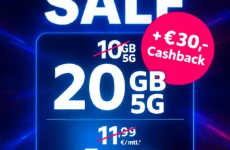 ⚡ simyo Black Week: Bis zu 100 GB mit 5G ab 3,49€ mtl. 