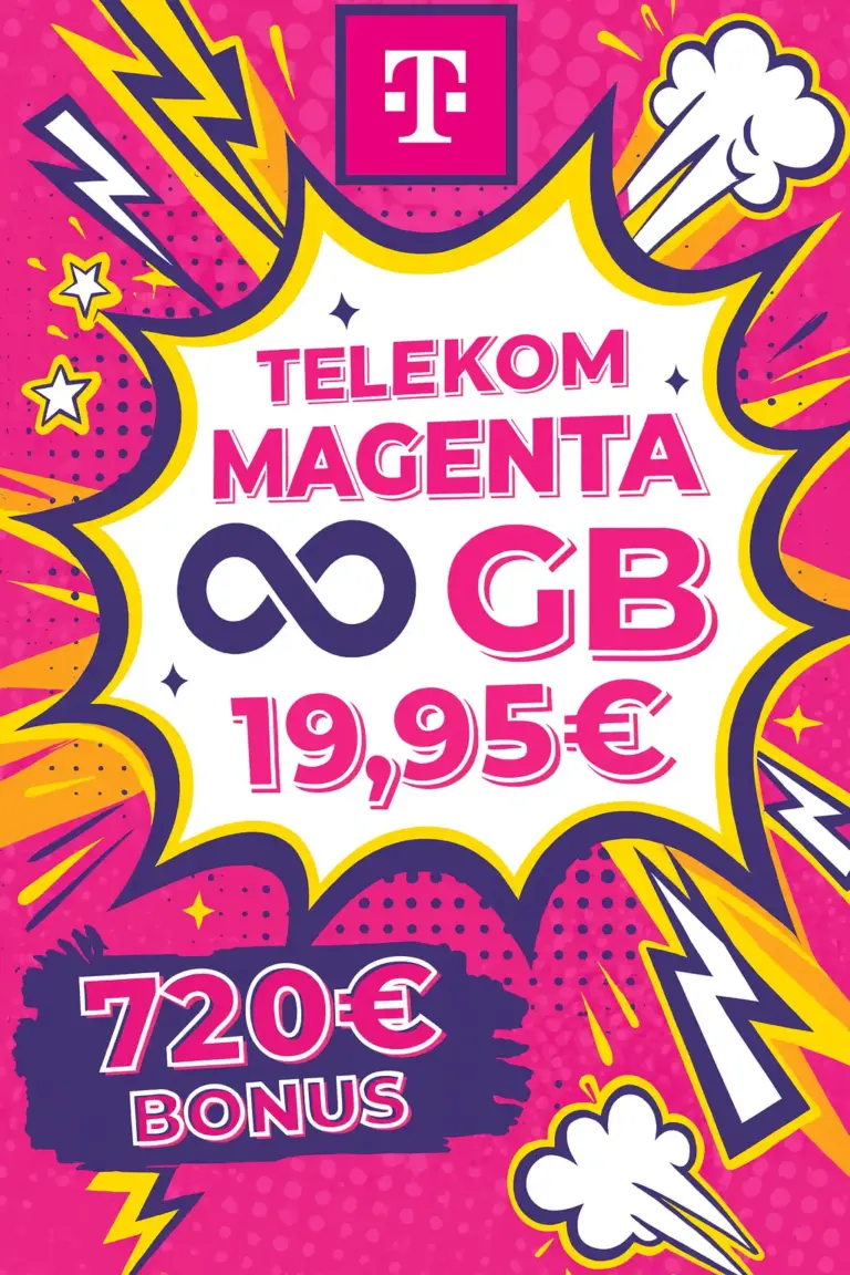 📶 Telekom MagentaMobil M Unlimited für 19,95€ | 720€ Bonus