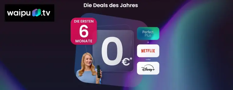 waipu.tv Cyber Week: 6 Monate gratis ✔️ Bis zu 200 € sparen