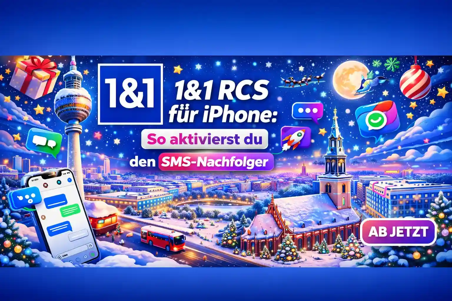 1&1 RCS für iPhone: So aktivierst du den SMS-Nachfolger